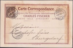 5655146: Schweiz Sitzende Helvetia gezähnt - Privatganzsachen