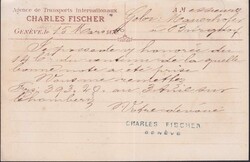 GENEVE 1880 nach Burgdorf, Nr.30 auf Privatganzsache: Charles Fischer ...
