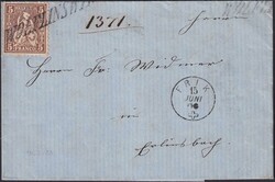 WÖLFLINSWYL (Bez.Laufenbrug) bei Frick mit Fingerhutstempel, nach ...