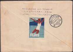1934, Nr.194-200 +Vignette (rückseitig von FLIMS) auf ...