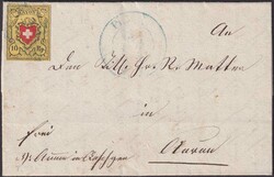 FRICK 1852 nach Aarau, Rayon II T.22 D-LU auf archivfrischem ...
