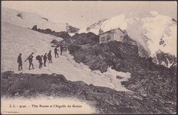 GENEVE, Photo-Karte der Hütte "Tete Rousse et l'Aiguille du Goûter" ...