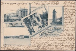 AARGAU, Rheinfelden 1899, AK mit vier Ansichten, saubere Karte - ...
