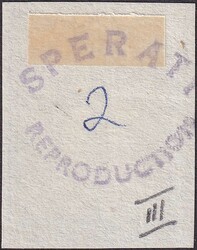ZÜRICH 6, 2W (mit waagrechtem, roten Unterdruck) Type III ...