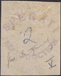 ZÜRICH 6, 2S (mit senkrechtem, roten Unterdruck) Type V ungebraucht, ...