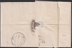 WAADT, Montreux 1876 nach "Saxon" Bankbrief mit rückseitig defekter ...