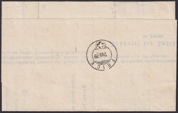 AARAU 1879 (2.JULI) nach an die Fertigungsbehörde HORNUSSEN, Nr.32 ...