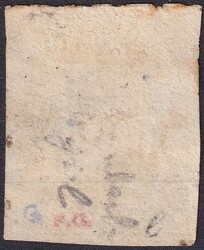 15c karm'rot, 24G (24B4) mit Stabstempel: ESCHENBACH (LU) und Rötel, ...