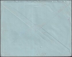 1933, Mittelmeerflug SLH: SF 33.6c: Zürich - Tunis - Rom - Zürich, ...