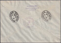 1946, F30+F31 auf Erstflug (SWISSAIR) von GENEVE nach New York (US), ...