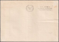 1947, Swissair-Erstflug von GENEVE: 10.OKT.47 nach Oberhof b.Frick ...