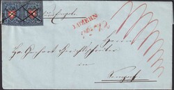 LUZERN Chargé 1851 (3.JAN) nach SEMPACH, Rayonbrief im 2.Rayon mit ...