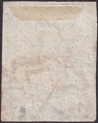ZÜRICH 4, 1W (mit waagrechtem Unterdruck) Type V. Links mit knappem ...