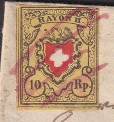 NEUENKIRCH 16.FEB.1852 nach Escholzmatt, Rayon II T.36 A2-RO sauber ...