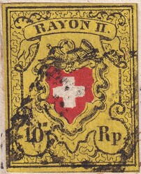 TURBENTHAL 1852 (21.APR) nach Winterthur, Rayon II (16II.1.09+16II.3 ...