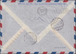 1947, Swissair Erstflug von GENEVE nach Buenos-Aires (Argentinien) ...