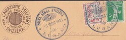 LUGANO, IX vom 8.JUNI.1913 nach Schaffhausen, erstklassige Karte mit ...