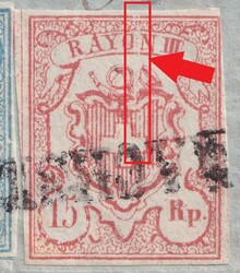 TRACHSELWALD (Stabstempel) Buntfrankatur Rayon III +Rayon I ...