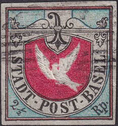 BASLER TAUBE, Nr.8a. Erstklassige Sperati-Fälschung aus der Sammlung ...