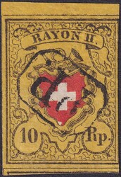 5655103: Rayon II, gelb, ohne Kreuzeinfassung (STEIN B) - Bogenränder / Ecken