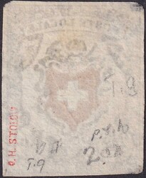 Type 9, 14I.b (tiefschwarz/braunrot) ungebrauchte Poste Locale (ohne ...