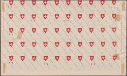 François Fournier-Fälschungsbogen zu 50 Marken (10 Rp. RAYON II, ...