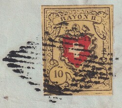 MOUDON 1851, 16I mit Kreuzeinfassung (Ganzfälschung von François ...