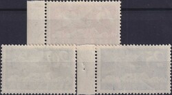 1923-1925, F3+F4+F5 (** postfrische Marken) gut gezähnt, 2x rechts ...