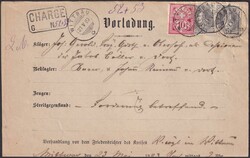 WITTNAU AG (VORLADUNG) 22.MAI 1883 nach FRICK, "OBERHOF", ...