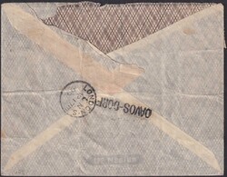 DAVOS-DORF via Bahnpost nach LONDON, attraktive Frankatur mit 11 ...