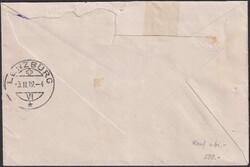 1918, Express-Brief von AARAU nach LENZBURG mit 4x J10 in zwei ...