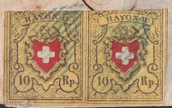 SAVOYEN (SARDINIEN), FRANKREICH (20Rp. im GRENZRAYON, 30km) 1854 (8 ...