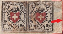 BÖZINGEN (französisch Boujean, mit STAB-Stempel: BOTZINGEN) nach ...