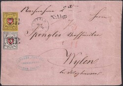 FRAUENFELD 1851 (8.MÄRZ) nach WYLEN bei Illighausen. ...