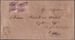 DEUTSCHLAND, HEIDEN 1851 (22.JUL) nach ULM, Nr.20 in Paar-Einheit T ...