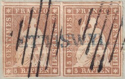 ETTISWYL 1855 (16.März) nach DAGMERSELLEN, 22B (22B1) als Paar auf ...