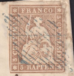 SURSEE 1857 nach SEMPACH, weitergeleitet nach NEUENKIRCH, 22F (22B1mm ...