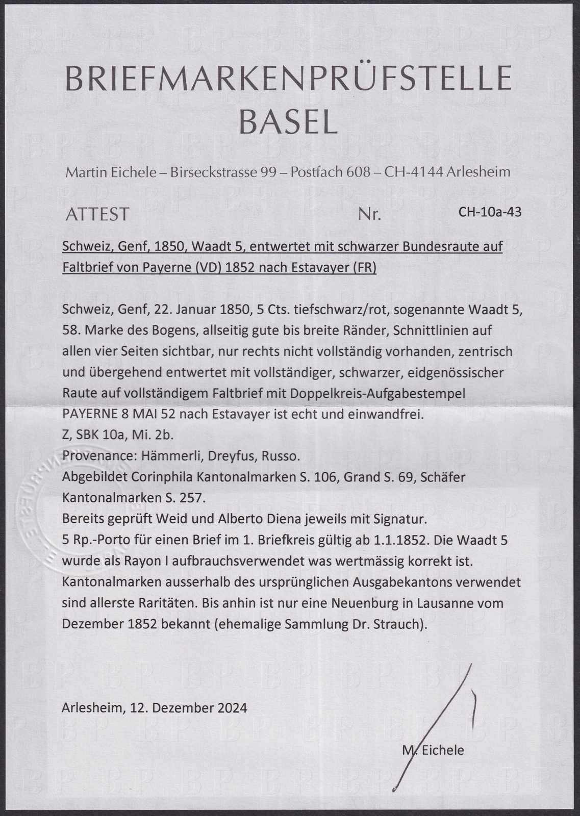 Image 4 for lot number 171 for 10th Schwarzentruber Auction