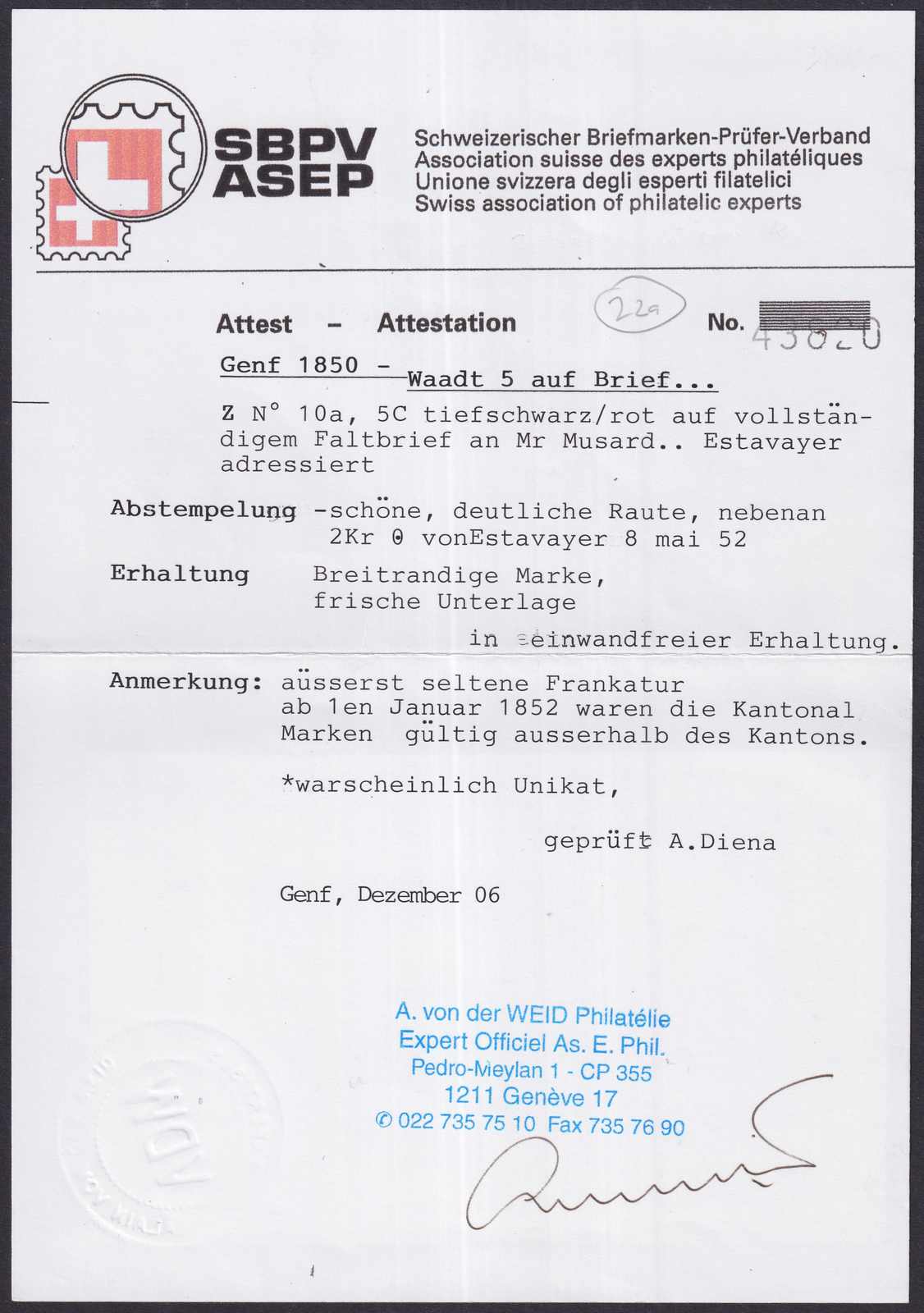 Image 6 for lot number 171 for 10th Schwarzentruber Auction