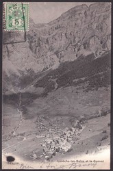 WALLIS, LEUKERBAD 1905, nach Frankreich auf Karte. 65B bildseitig ...