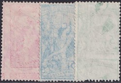 1900, 6 UPU-Marken mit ABKLATSCH und Spuren eines Abklatsches, ...