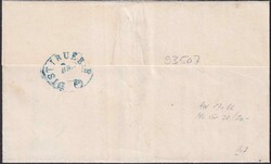 Rte de ROMONT, 8.AUG.1854, Brief aus Lentigny nach Fribourg "affaire ...