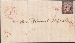 ZÜRICH 1844 (datiert: 25.MÄRZ), attraktives, weisses Briefchen mit ...