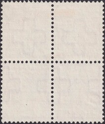 K30 (15c orange) von FELDMEILEN (ZH) sehr sauberer Viererblock mit ...