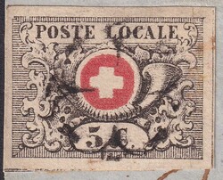 WAADT 5 von GENEVE: 14.JANV.1851 (Uhrzeit: 10:30, Matin) Breitrandig ...