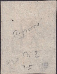 ZÜRICH 4, Nr.1S (T.II), mit senkrechten Unterdruck-Linien (gut ...