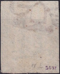 ZÜRICH 4, 1S (Type IV) nicht reparierte "Zürcher Kantonalmarke", ...