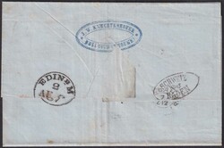 SCHOTTLAND, Edimbourg (Edinburgh) ab Thun 1867, Einzelfrankatur 50Rp: ...