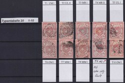 Typentabelle Nr.20 (Typen 1-10) vollständig, vorweigend fehlerfreie ...