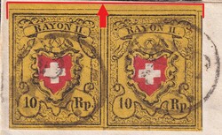 AARAU 1851 (27.JULI) nach Ryniken. Überrandig geschnittene ...